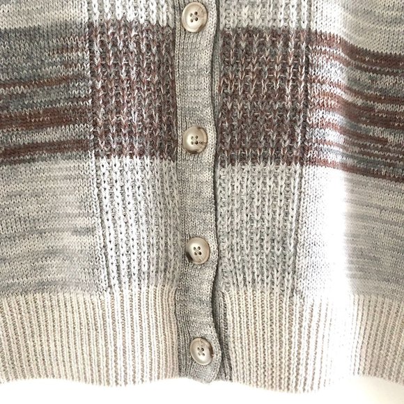 Thakoon Cable Knit Striped Wool Sweater Cardigan Size S - Picture 8 of 11